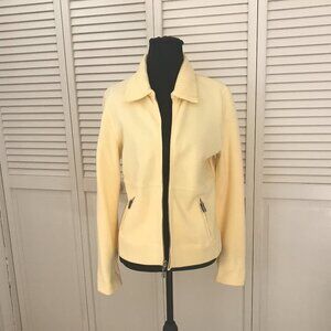 🔆Geoffrey Beene Sport Zip‑Up Jacket – Light Yellow  - Medium - NWOT 🔆